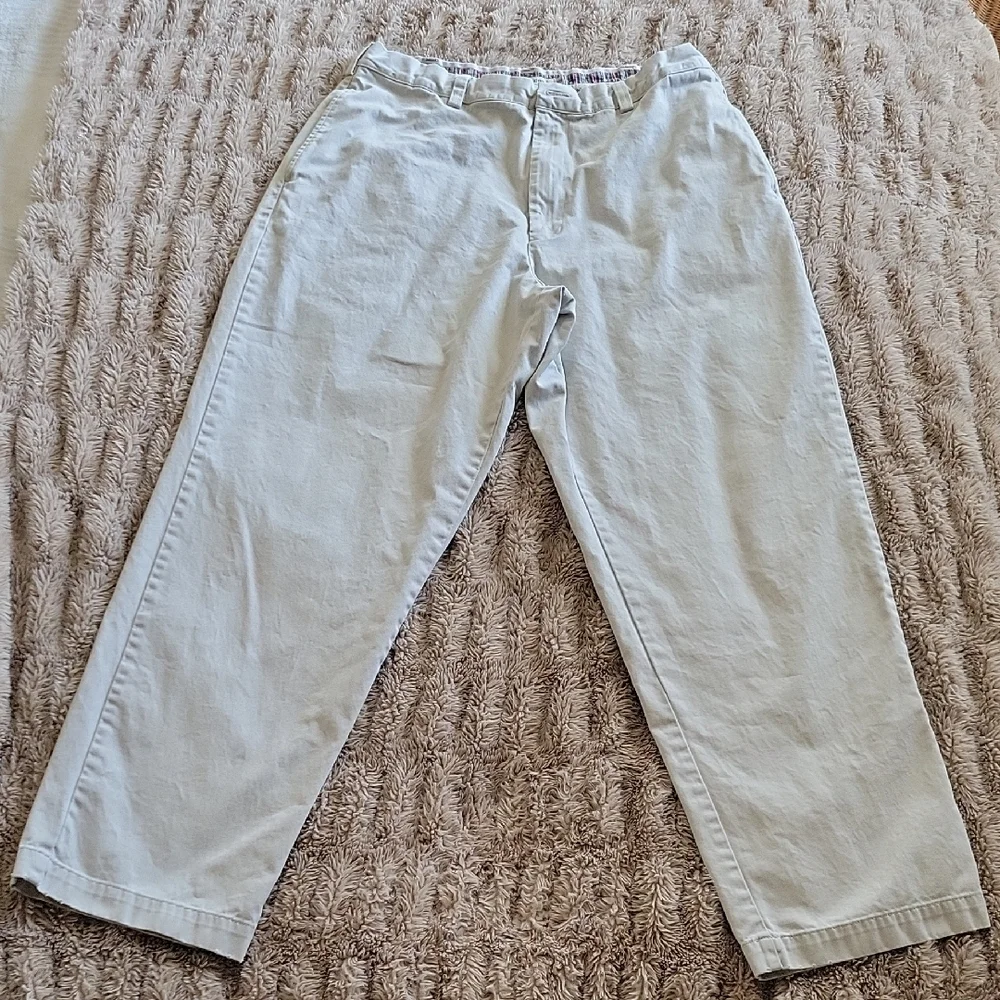 J. Crew Cream Colored Cotton Pants. 36x32